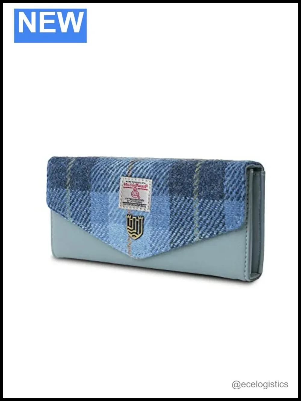 Islander Harris Tweed Small Clasp Purse - Wool Clutch, Scottish